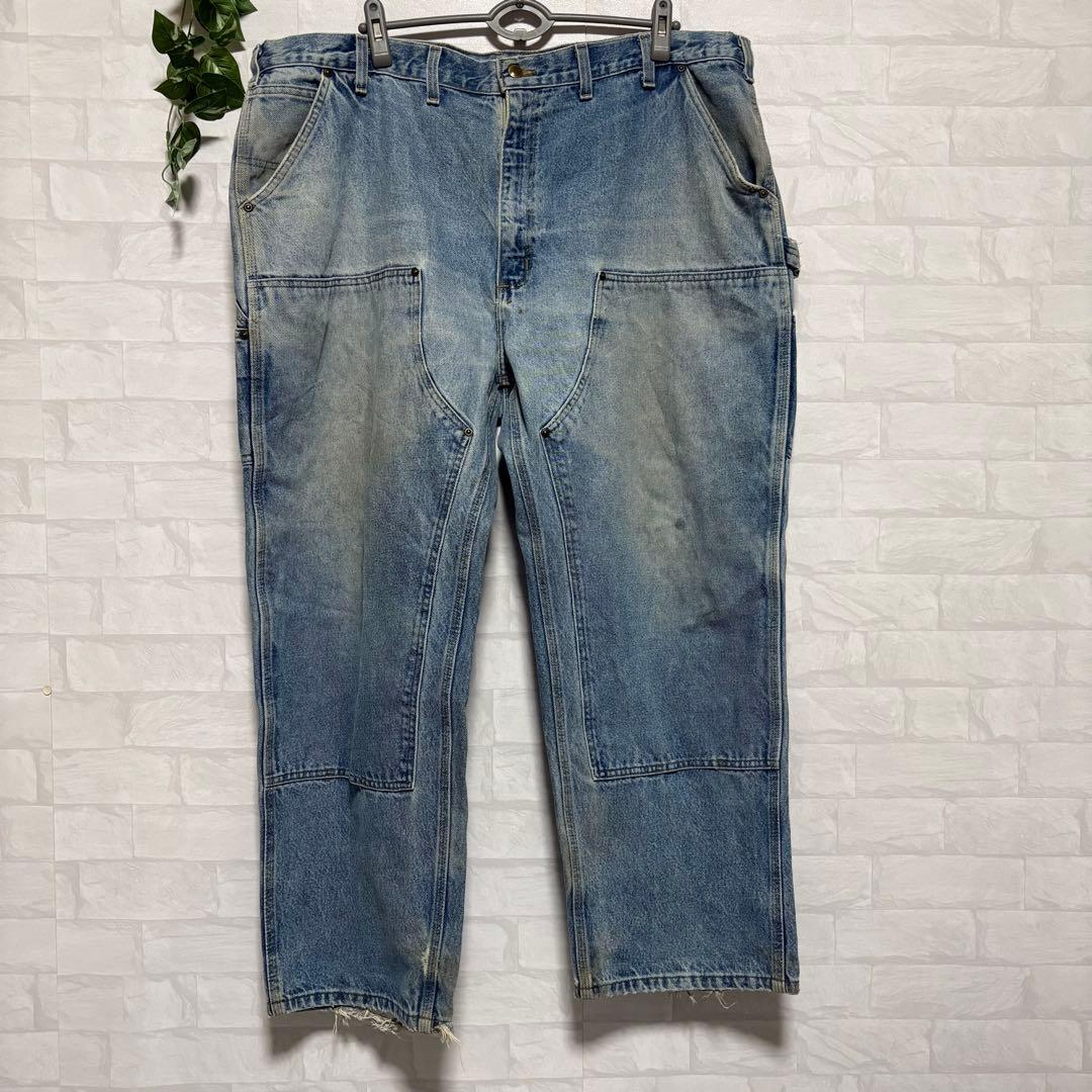 【希少】00s Carhartt ダブルニーデニムペインターパンツW44 L30