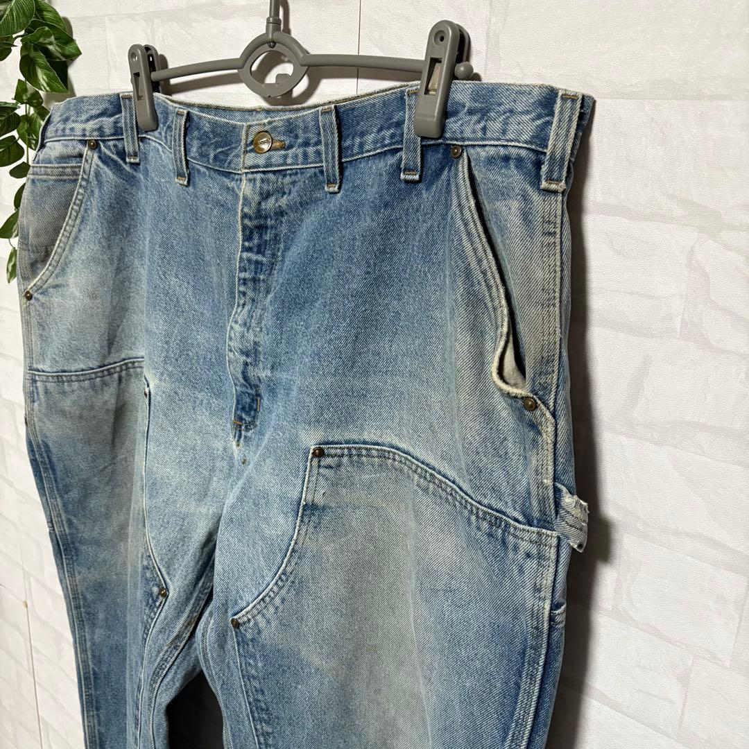 【希少】00s Carhartt ダブルニーデニムペインターパンツW44 L30