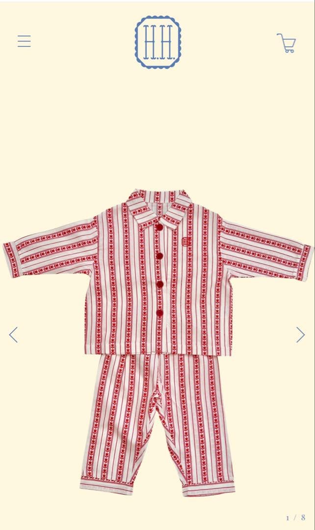 ベビーパジャマ House on the Hill Pajamas Flower Stripe