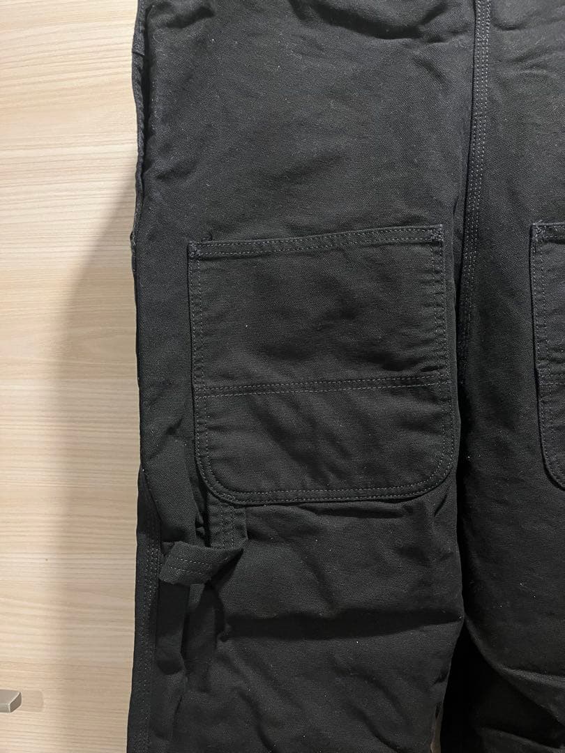 Carhartt WIPブラックオーバーオール