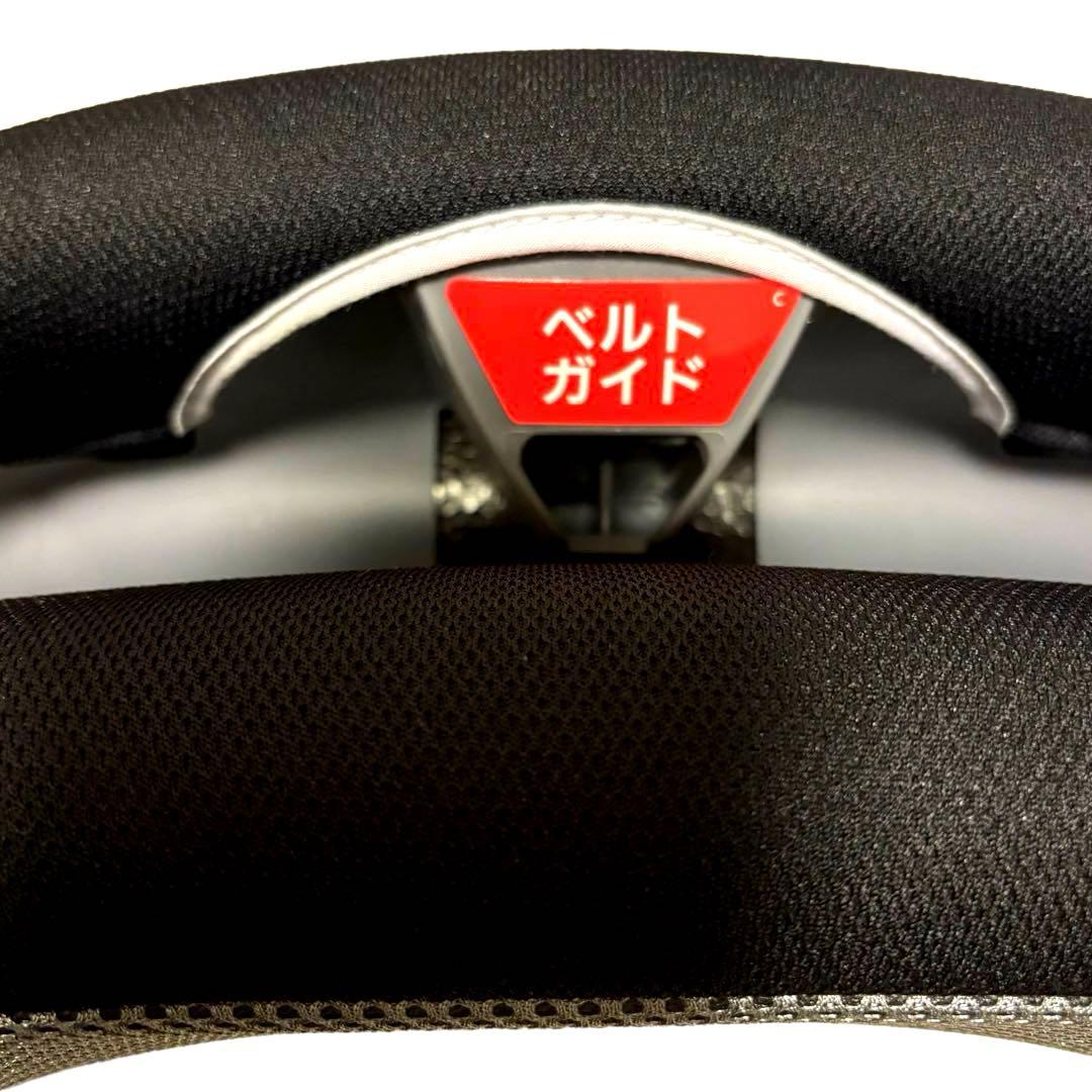 極美品　エールべべ ジュニアシート サラット3ステップ クワトロST 黒 赤