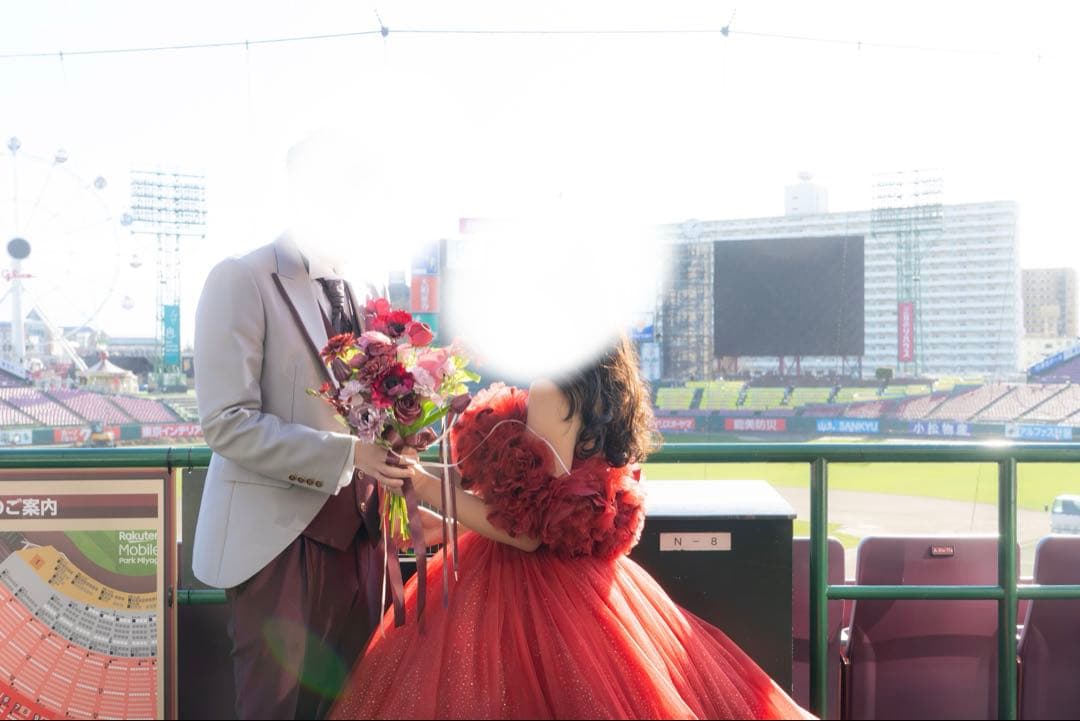 ウェディングドレス ハツコエンドウ風