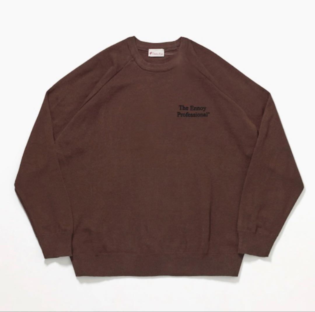 トップス 22aw S Ennoy charles kirk sweater brown