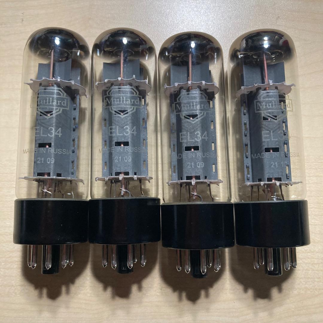 Mullard EL34 Made In Russia 未使用保管品 ４本マッチ
