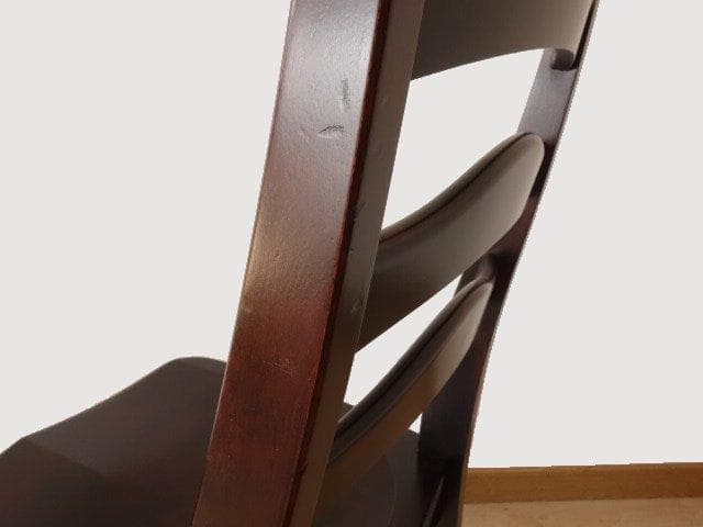 北海道民芸家具　HM645　ラダーバックチェア　再塗装済　USED