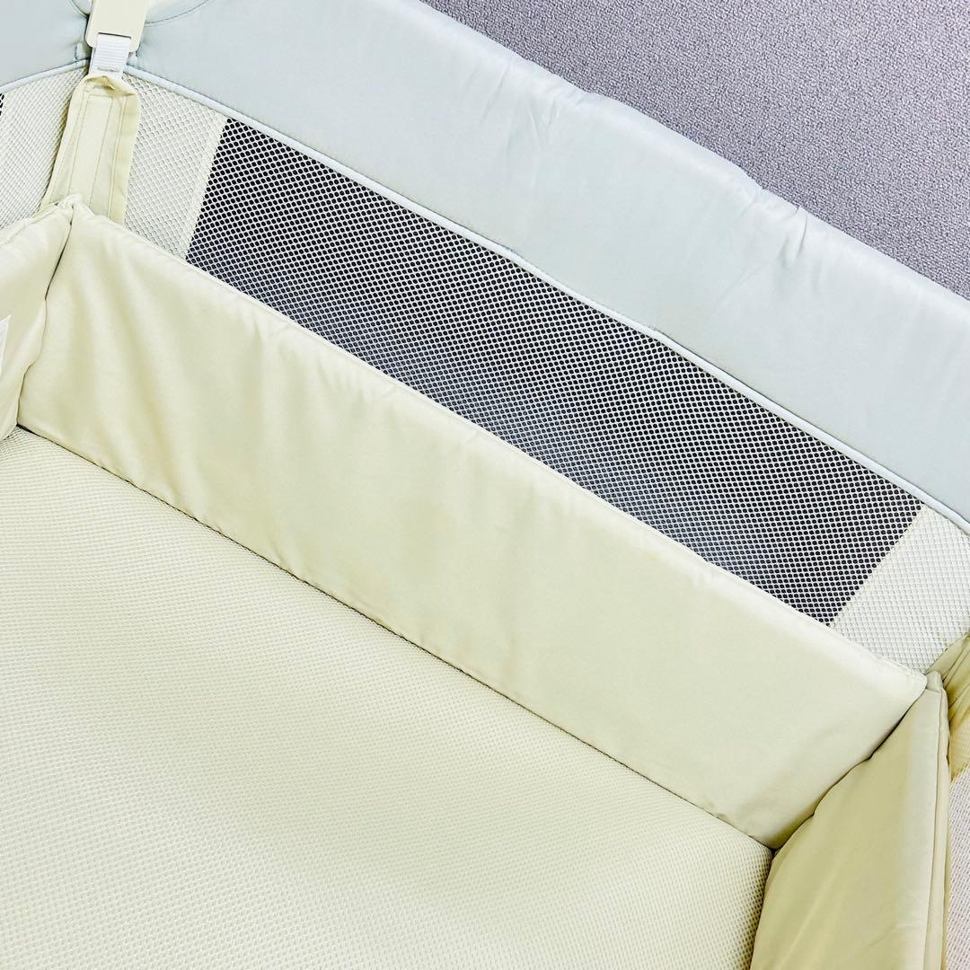 【送料無料】Aprica ココネルエアーAB ホワイトグレーWH ベビーベッド