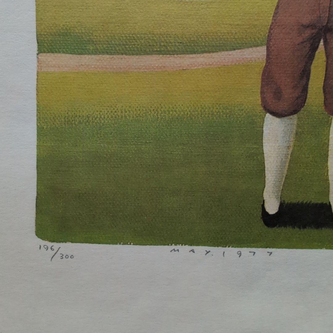 矢吹申彦　オリジナルリトグラフ『飛行少年』 限定300部　サイン入り　額無し