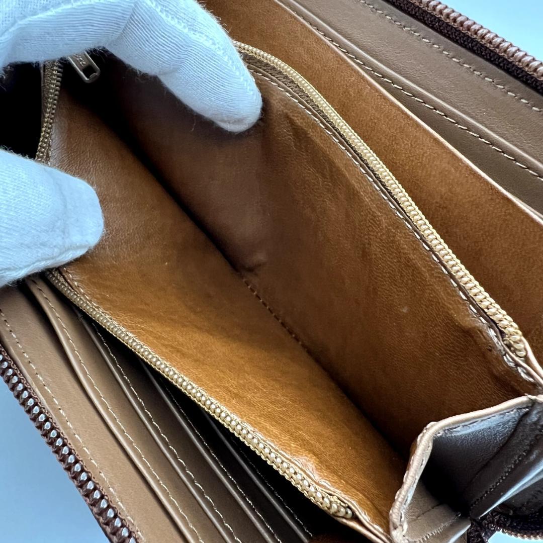 未使用ヴィヴィアンウエストウッド★ジッピーロングウォレット レザー 本革 濃茶