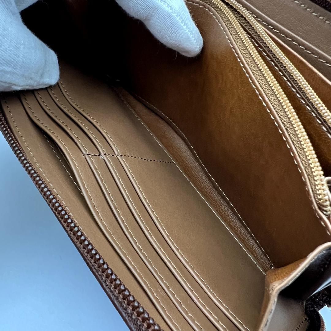 未使用ヴィヴィアンウエストウッド★ジッピーロングウォレット レザー 本革 濃茶