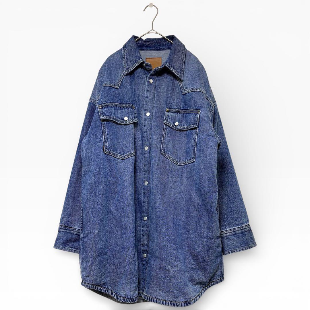 Spick and Span 5 1/2 中綿入りデニムコート ウエスタン F
