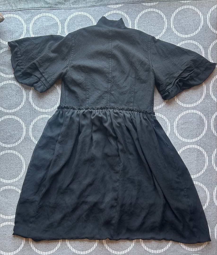 tricot COMME des GARÇONS ブラック シャツワンピース