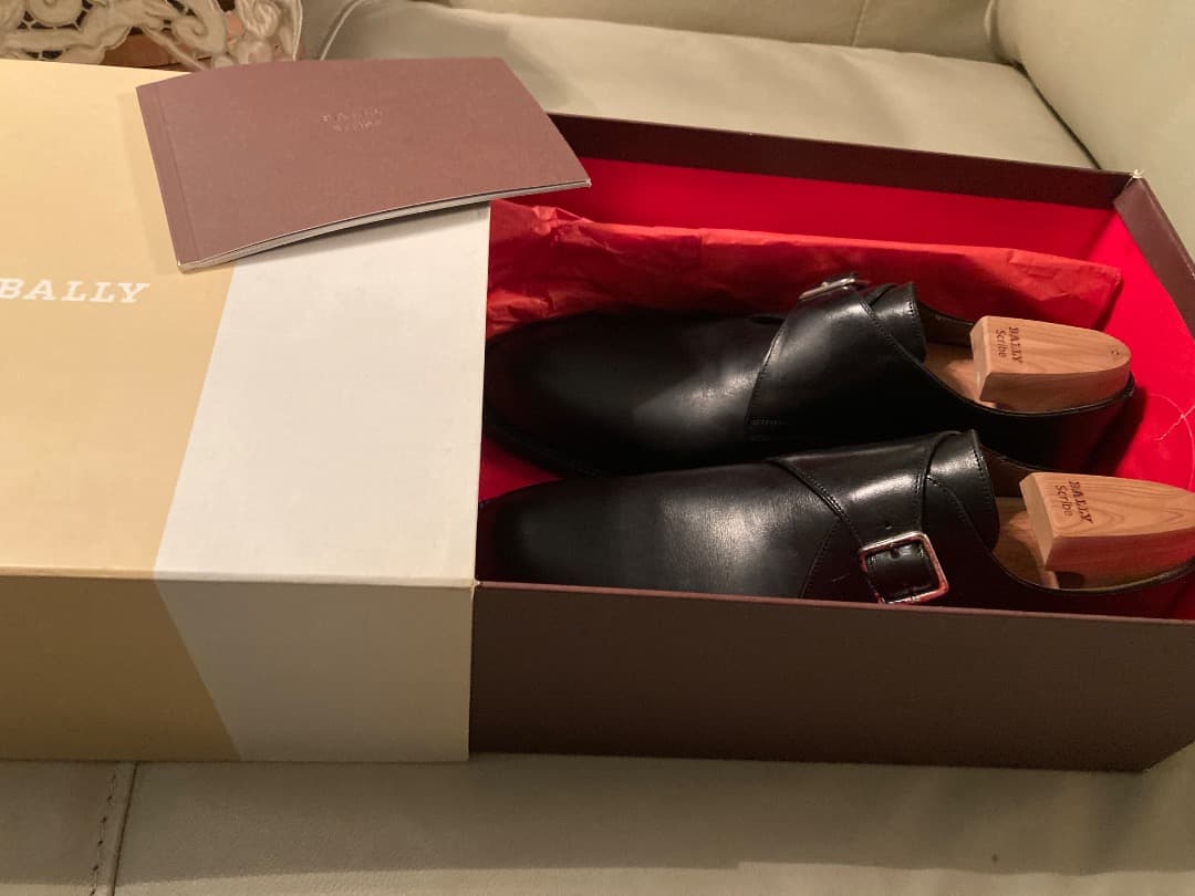 BALLY Scribeブラックレザードレスシューズ