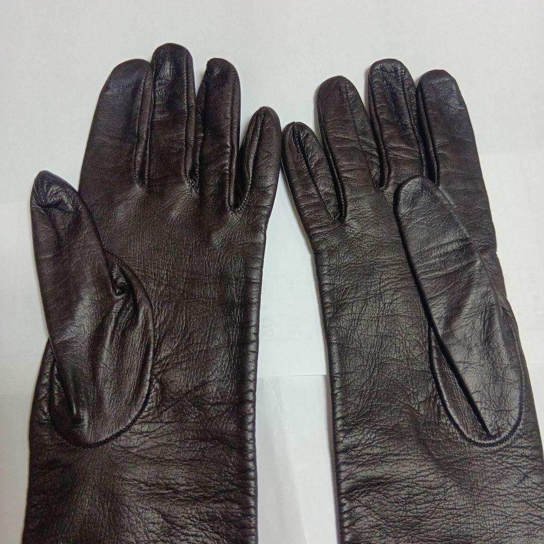 セルモネータ　SERMONETA 皮手袋　ロンググローブ　裏地シルク　サイズ ７
