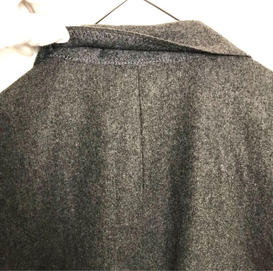 90's ラルフローレン　セットアップ　フランネル　グレー　スーツ