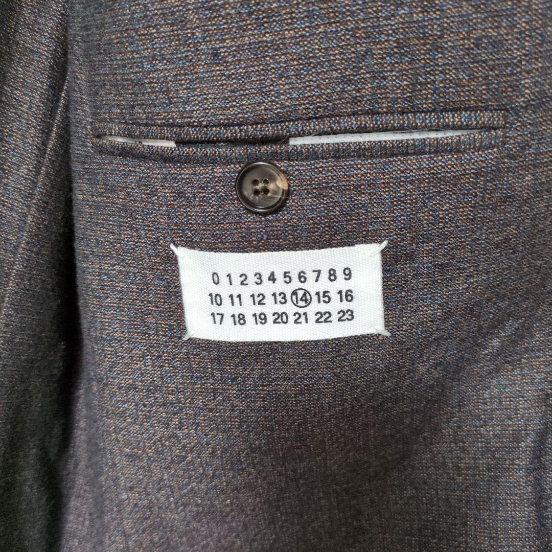 マルジェラ ダークブラウン テーラードジャケット サイズ48