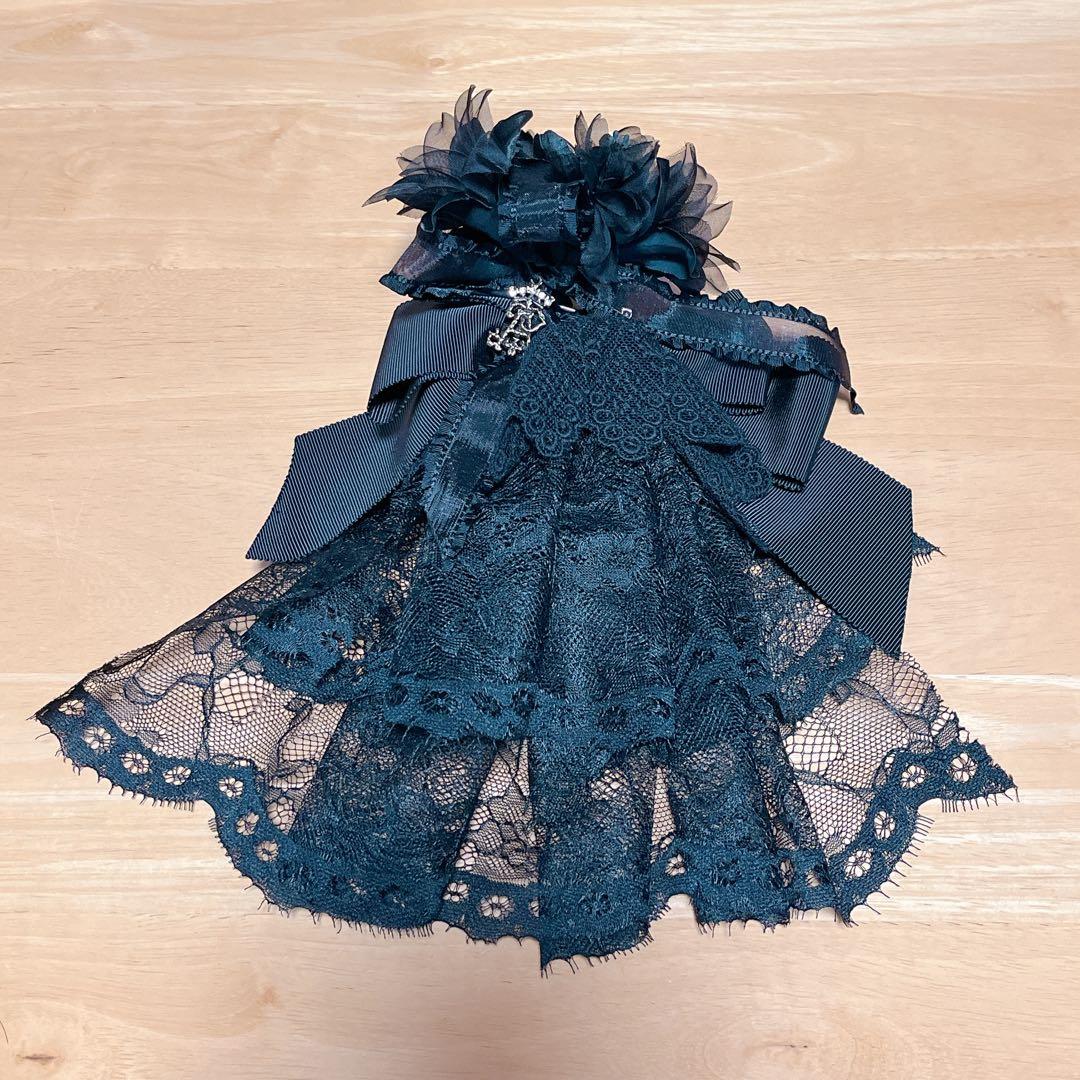 【完売品】Dark racy Floraリボンヴェールクリップ