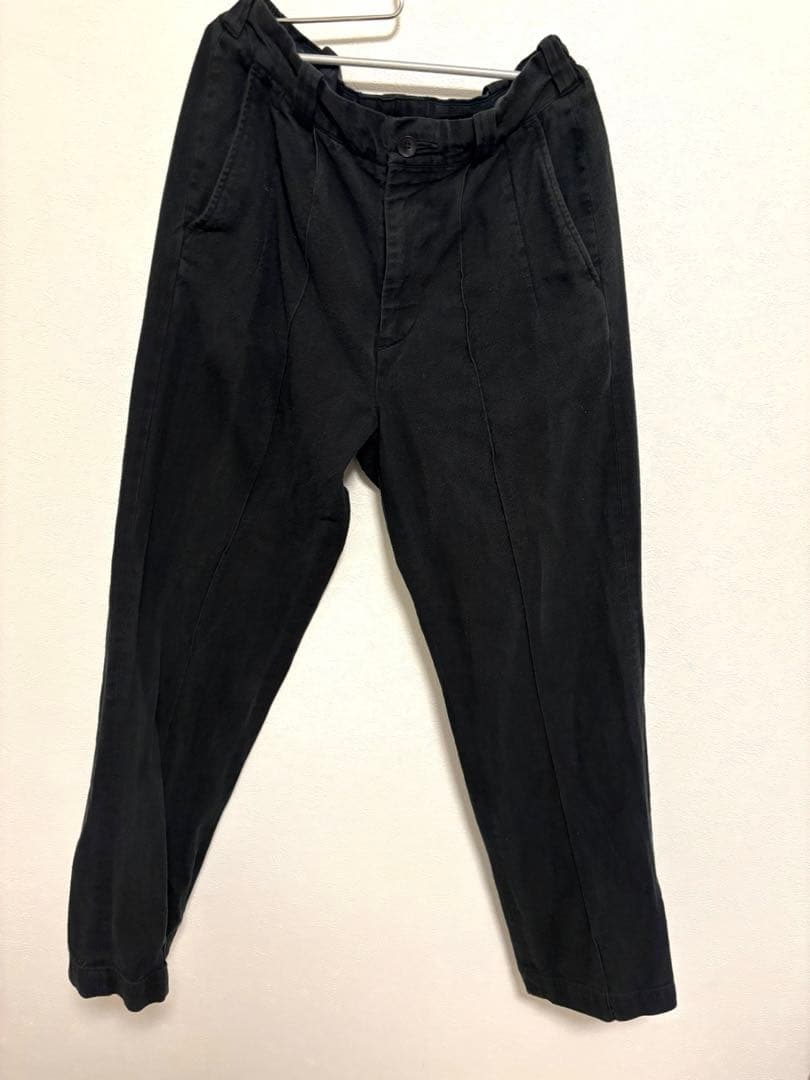 パンツ YASU FRONT TUCK ARMY TROUSERS