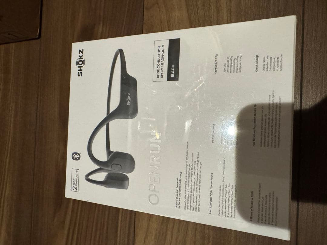 【新品未使用】SHOKZ OPENRUN 骨伝導イヤホン