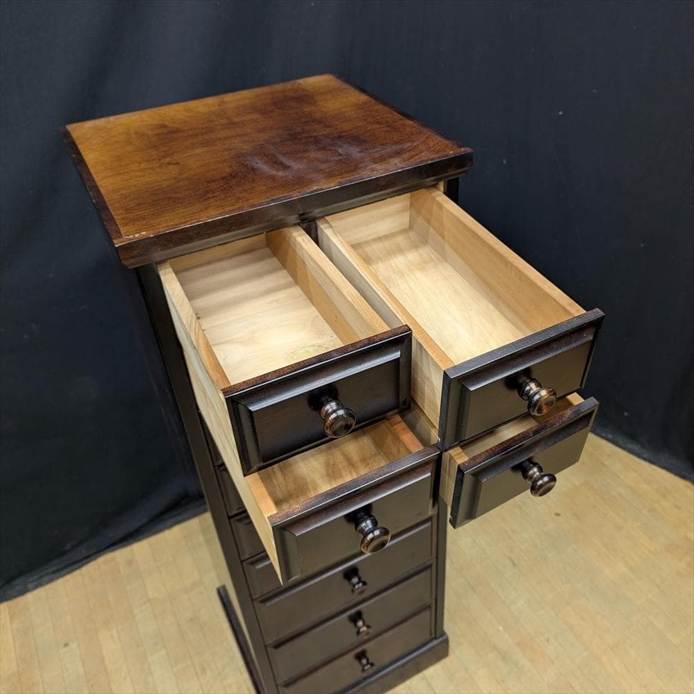 民芸家具　整理箪笥　タンス　たんす　チェスト　引き出し　ドロワー　ハイチェスト