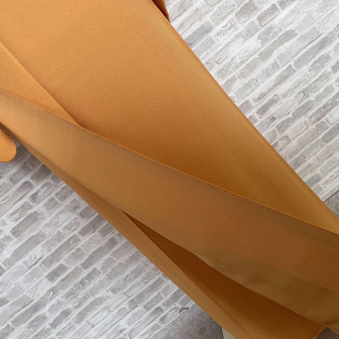 色無地　フルセット　藤紋　浜ちりめん　シンプル　礼装　カジュアル　着物　H6