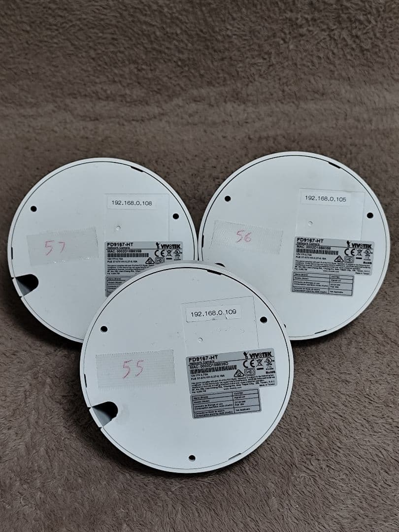VIVOTEK FD9167-HT 防犯カメラ 3個セット