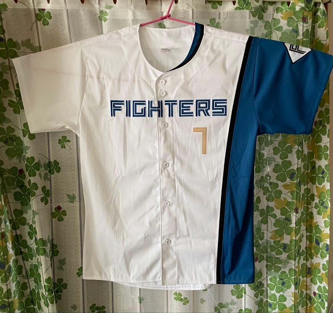 日本ハムファイターズ　松本剛 選手7 サイン入りユニフォーム Ｌ