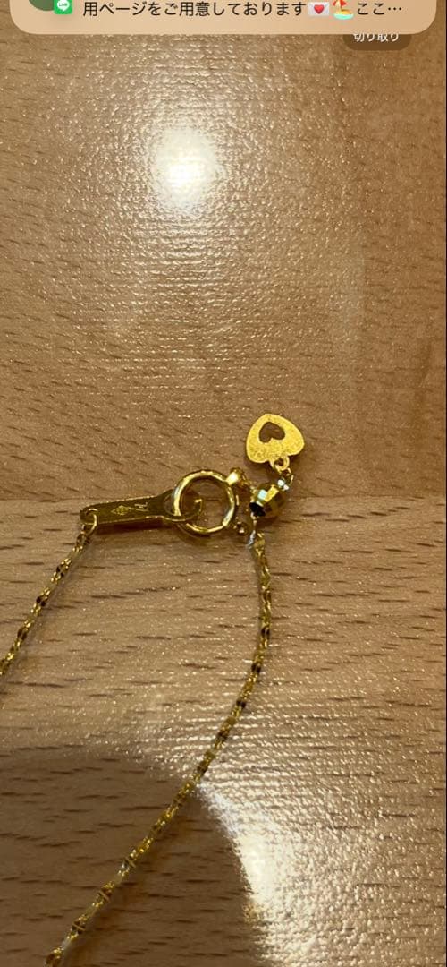 新品未使用　純金　k24 24k 日本製　ネックレス スライドアジャスター付き