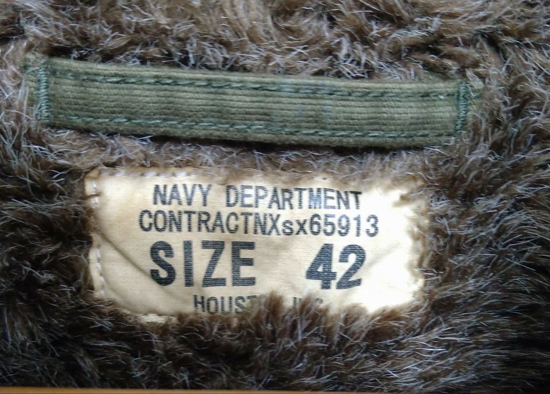 【サイズ42】HOUSTON Ｎ—１ デッキジャケット オーバーダイモデル