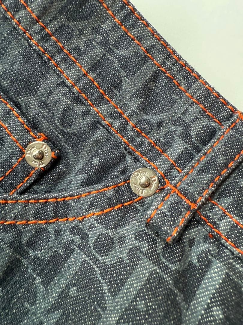 Dior トロッター　デニムタイトスカート 36 ディオール