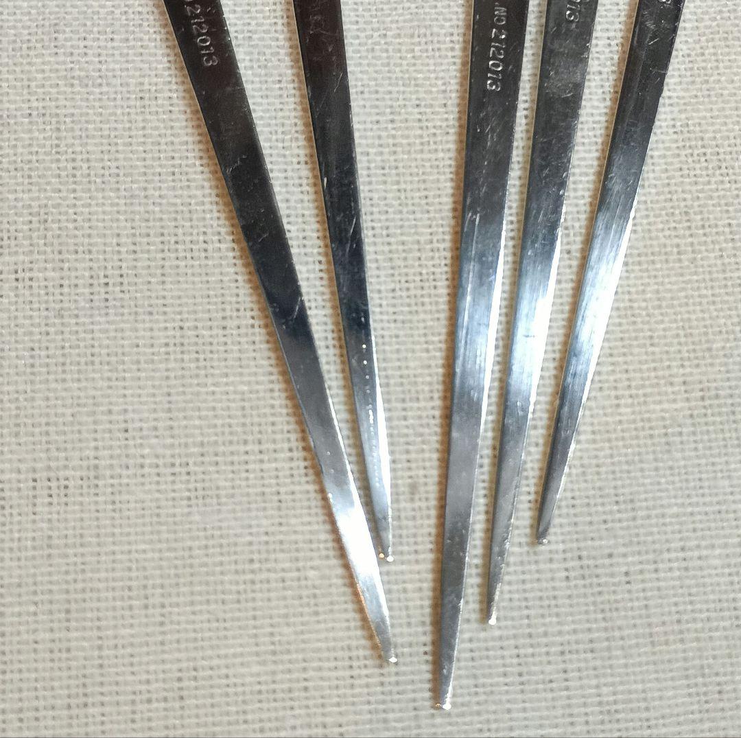 銀製 刻印 菓子楊枝 フルーツピック5本