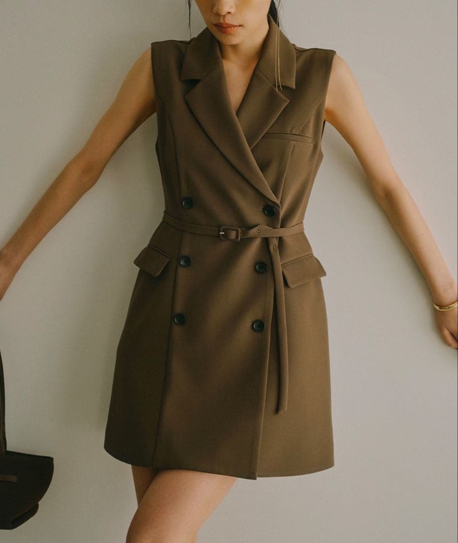 【値下げ】anuans テーラード ジレ ワンピース