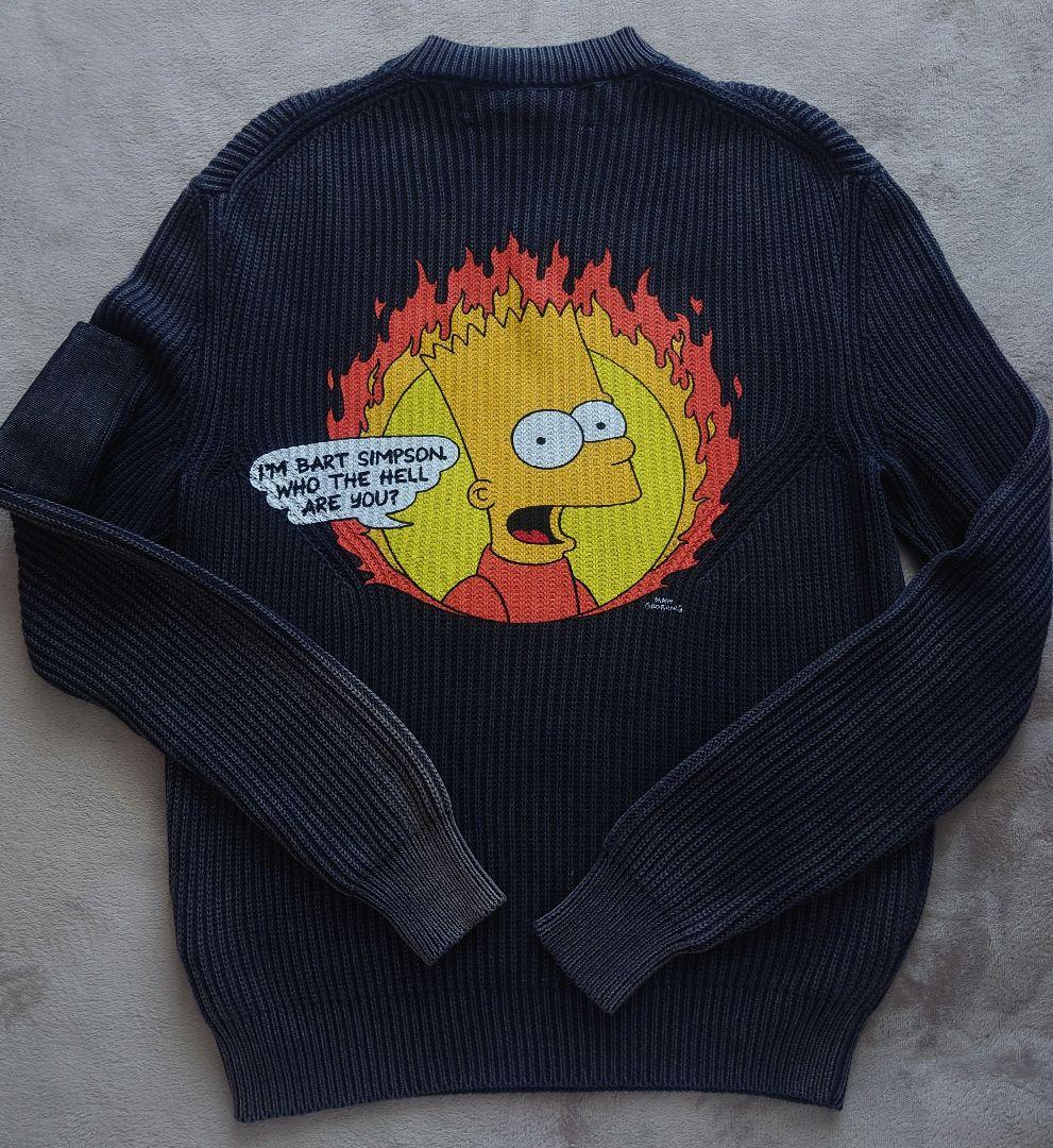 リブ編みニット セーター ダークグレー