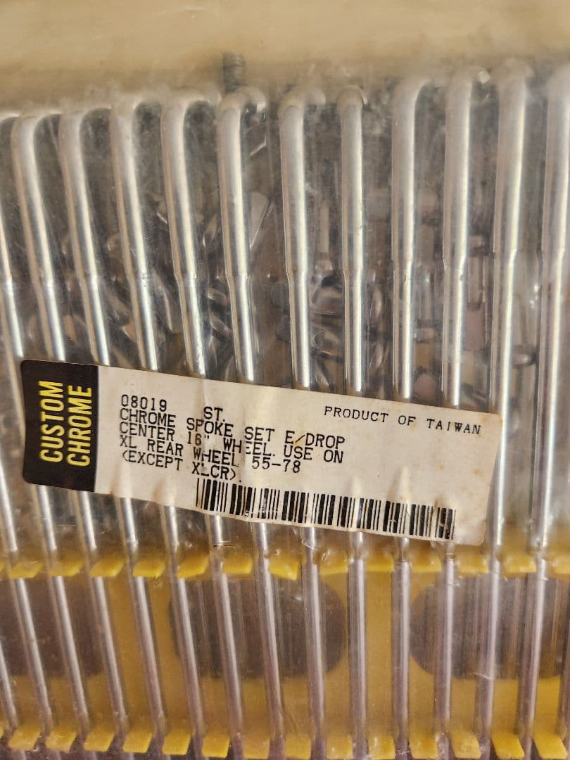 ハーレーCustom Chrome クロームスポークセット 16インチ