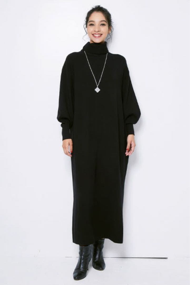 オアーノ　ニットワンピース（ブラック）