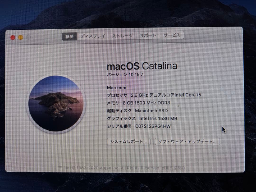 Macデスクトップ Mac mini late2014 core i5 8GB S1TB+H1TB