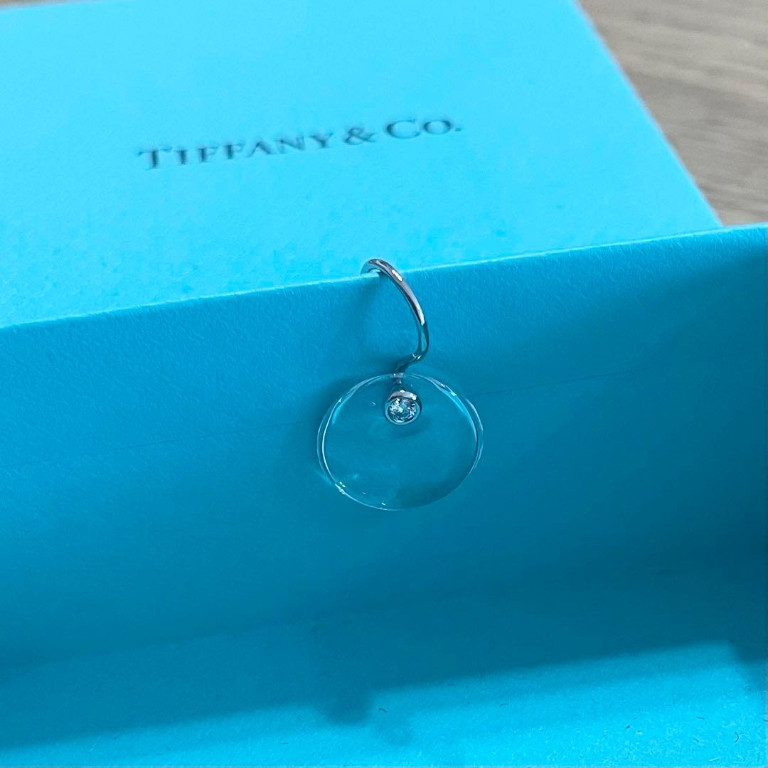 ティファニー ロッククリスタル ダイヤモンド ピアス プラチナ PT950 片方