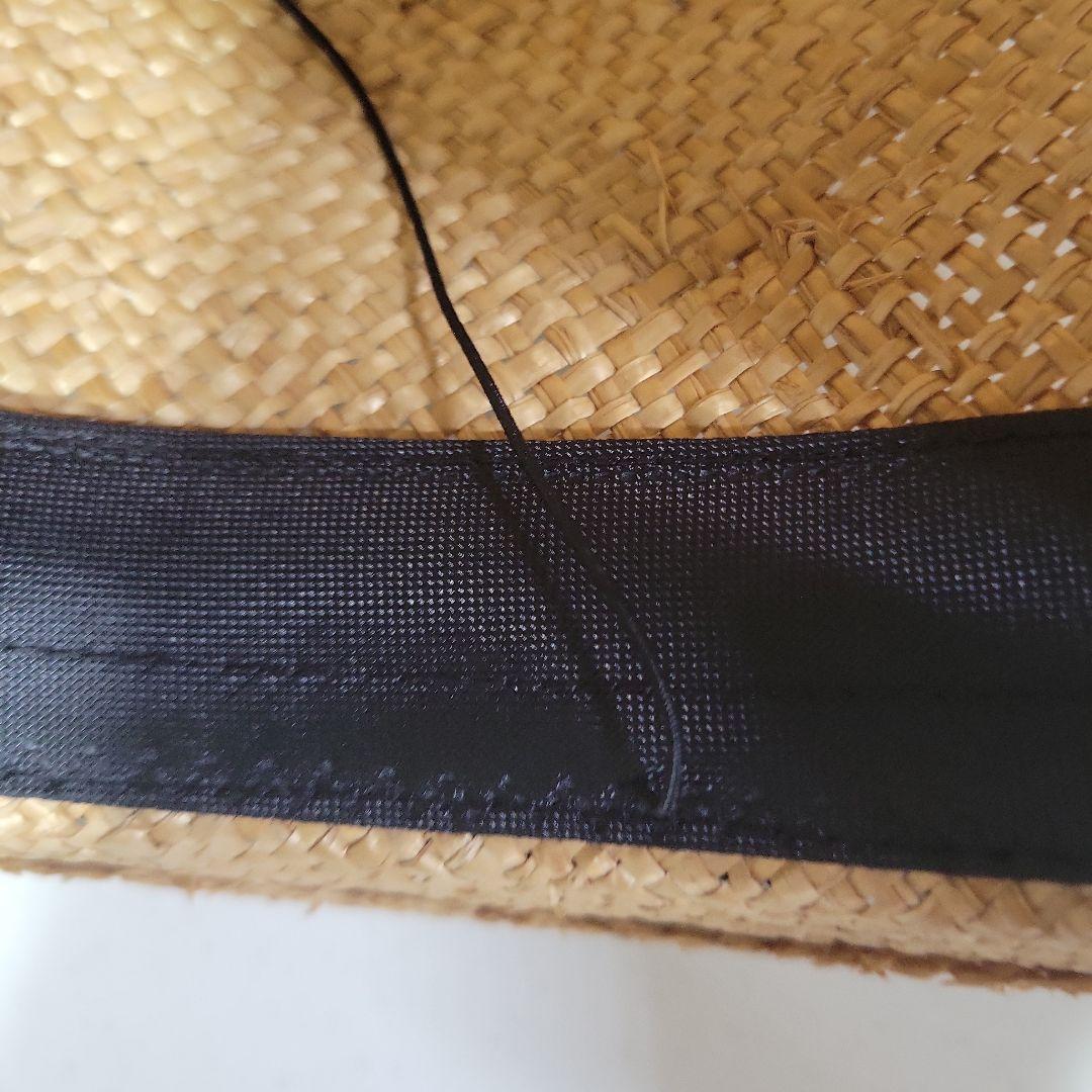 カワムラ帽子店、瑠璃、草木染めリボン、カンカン帽