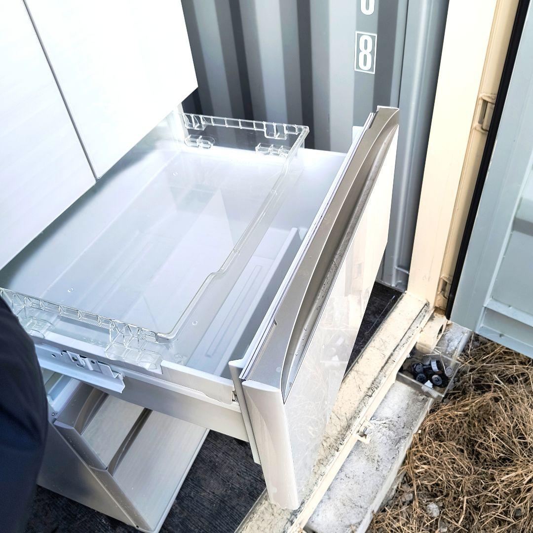 運搬取付無料！アイボリーカラーの大容量ノンフロン冷蔵庫！完動品・超美品！