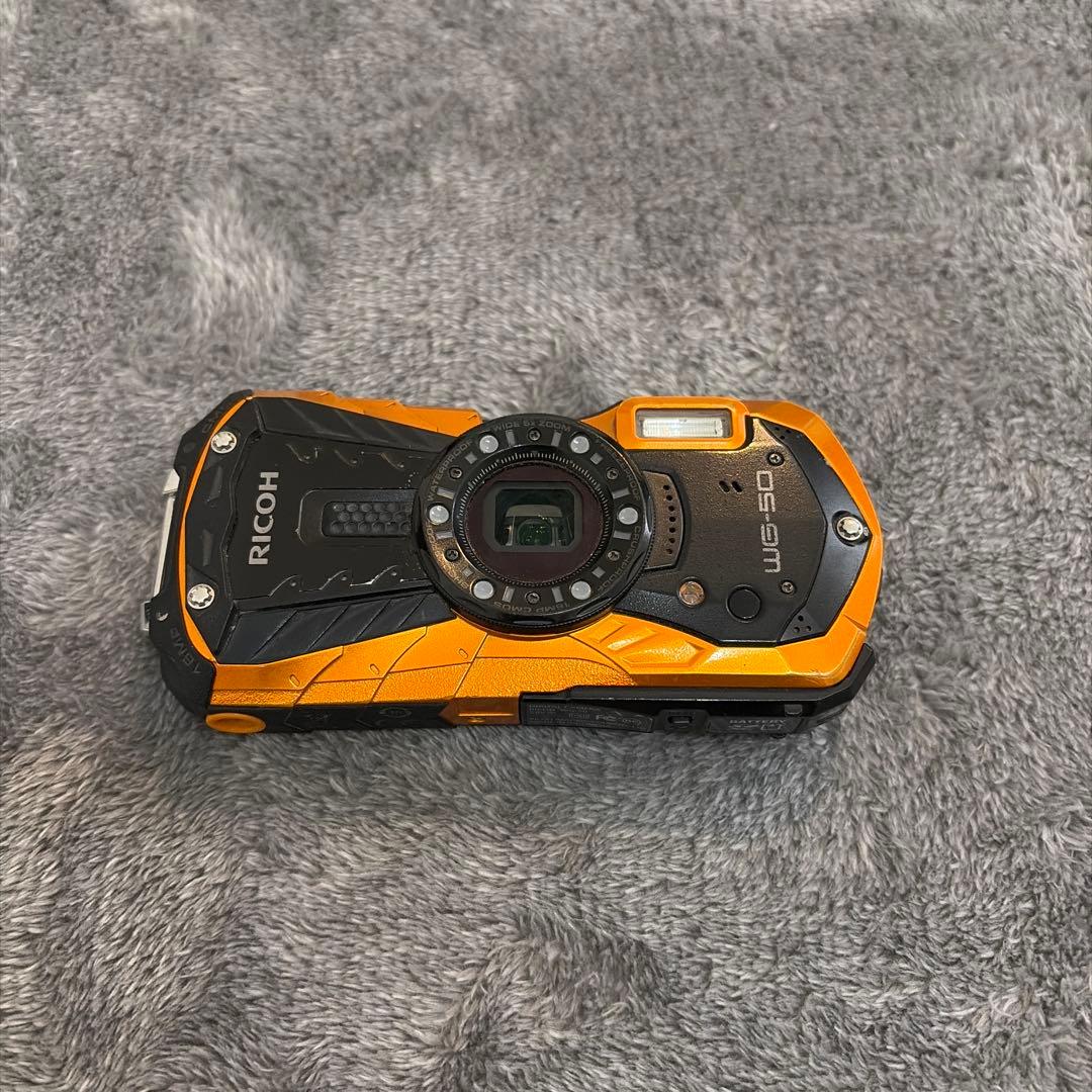 RICOH WG-50 コンパクトデジタルカメラ オレンジ/ブラック