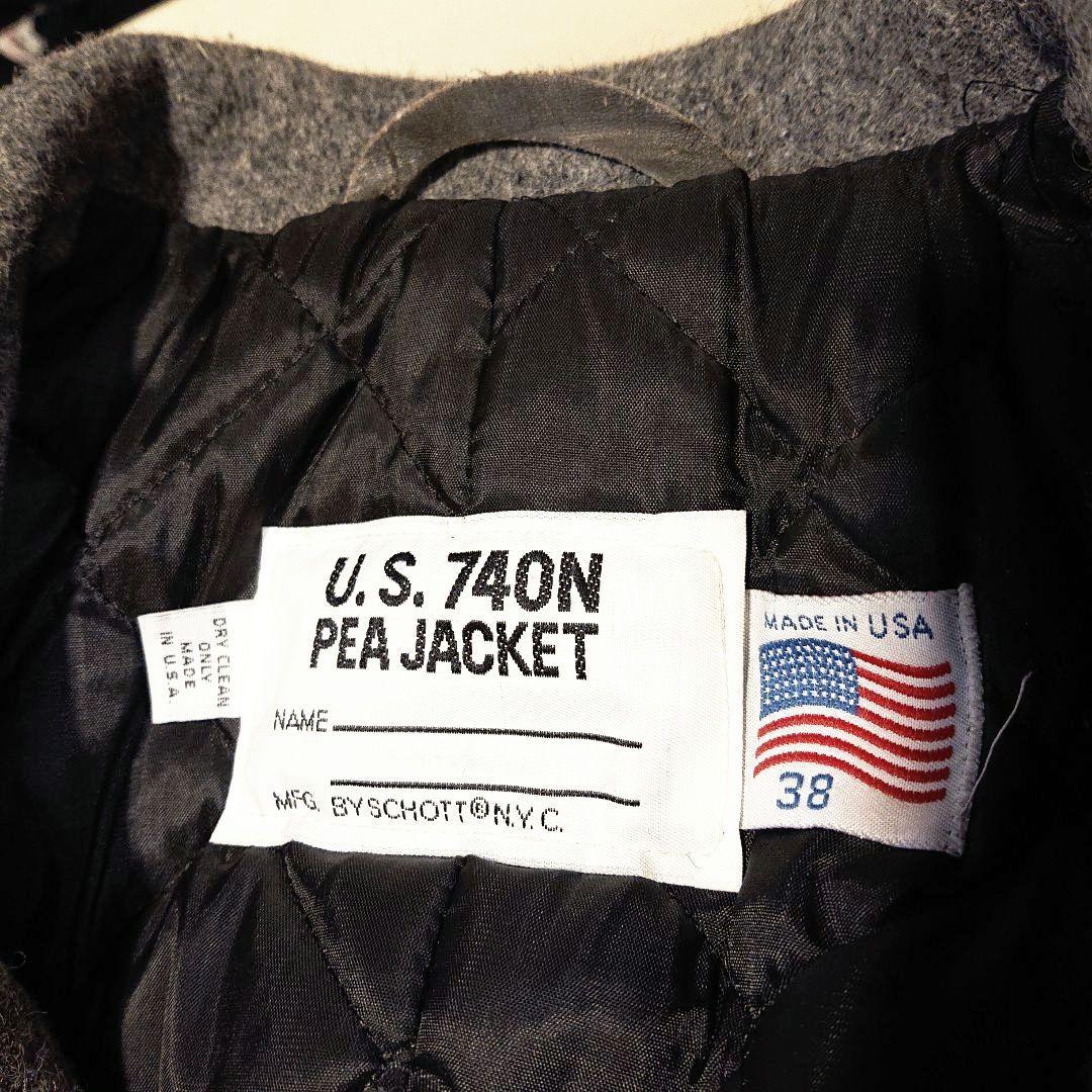 新品 Schottショット/90s USA製 740N メルトンウール Pコート