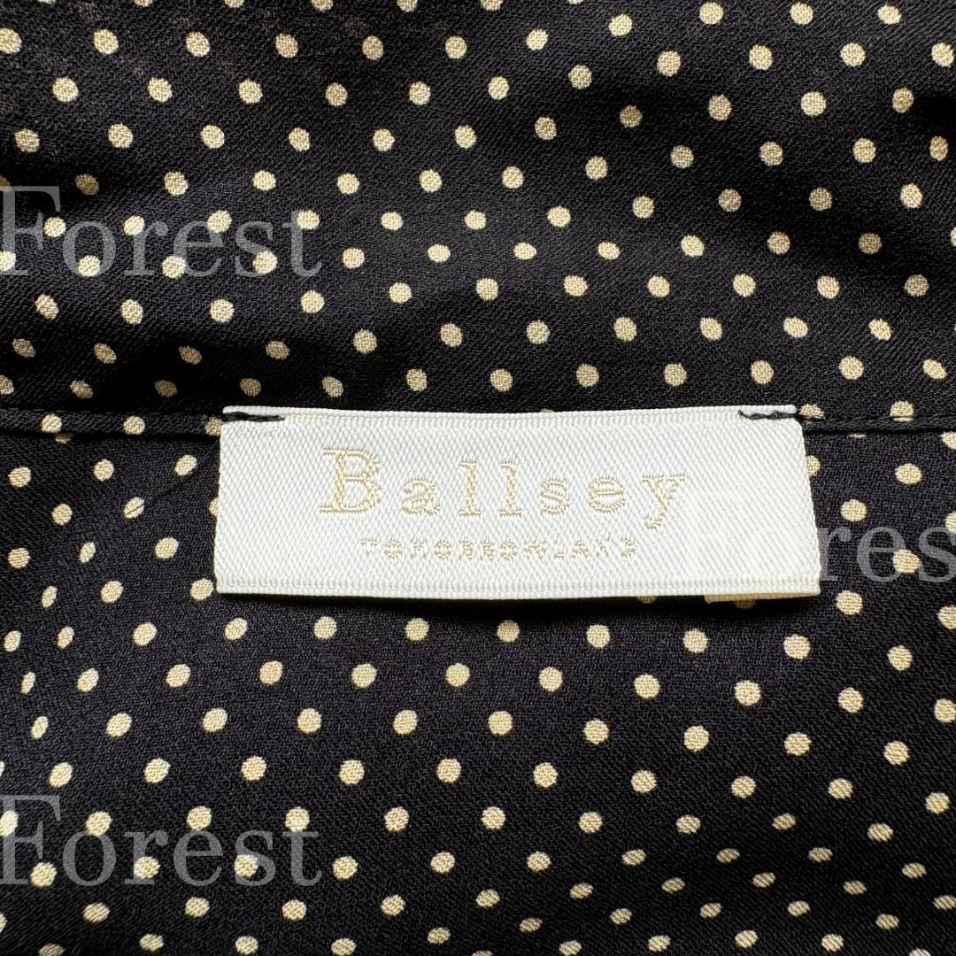 【美品】ミニドットプリントボウタイブラウス　size36　トゥモローランド