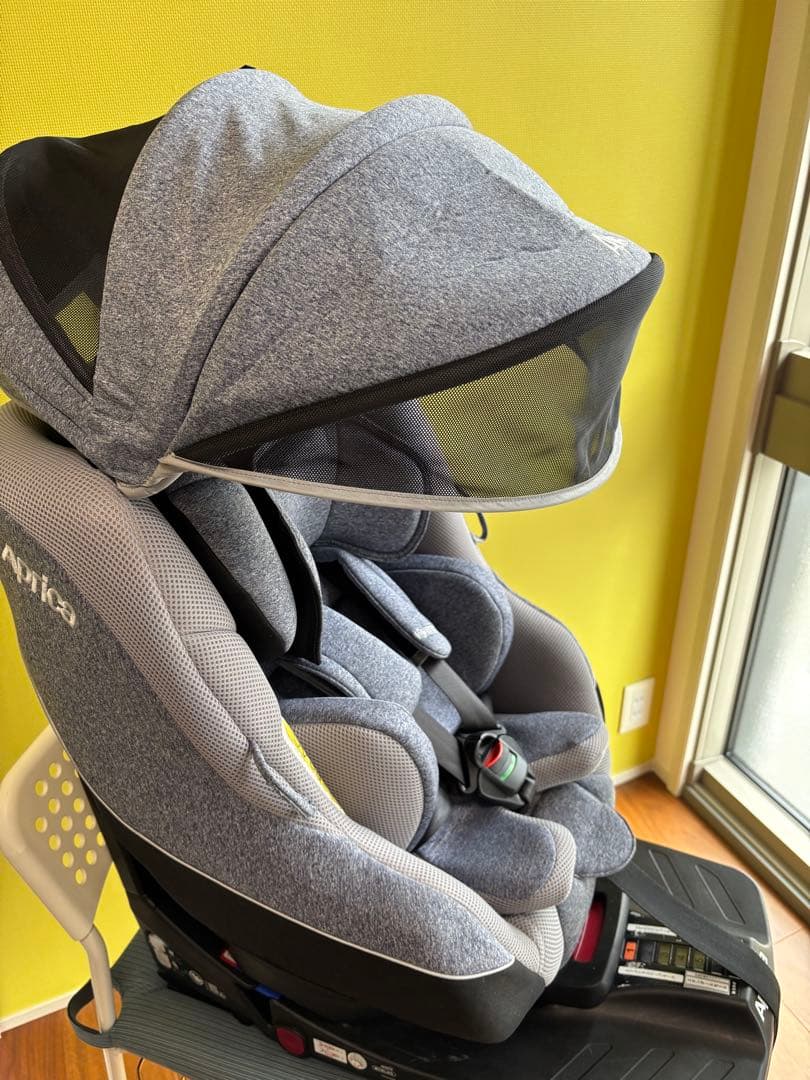 【美品】Aprica クルリラAC ISOFIX /シートベルト対応