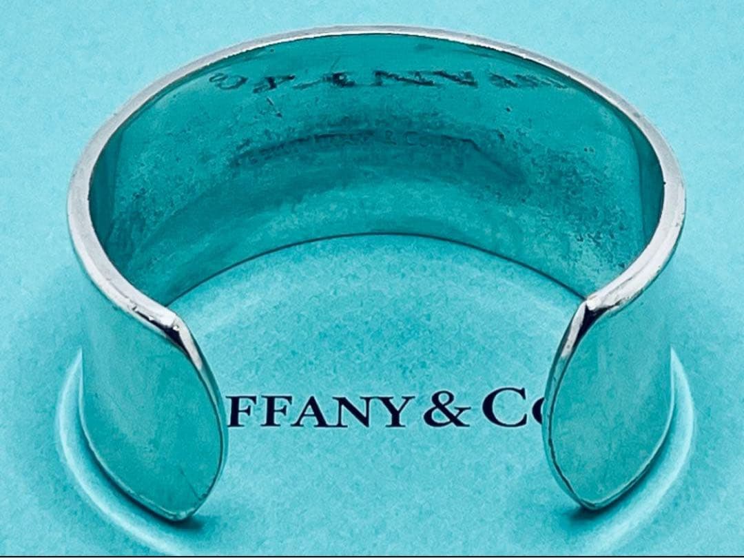 h575 ティファニー　1837 ワイド　カフ　バングル　シルバー　925