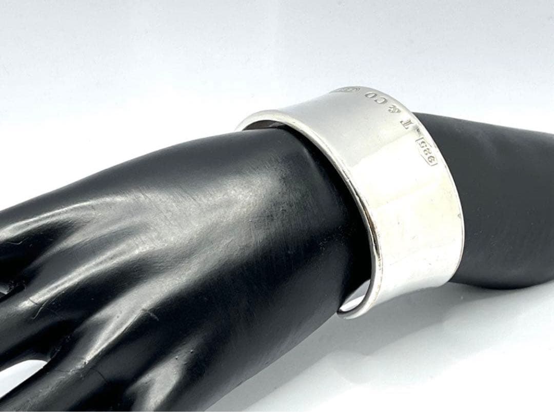 h575 ティファニー　1837 ワイド　カフ　バングル　シルバー　925