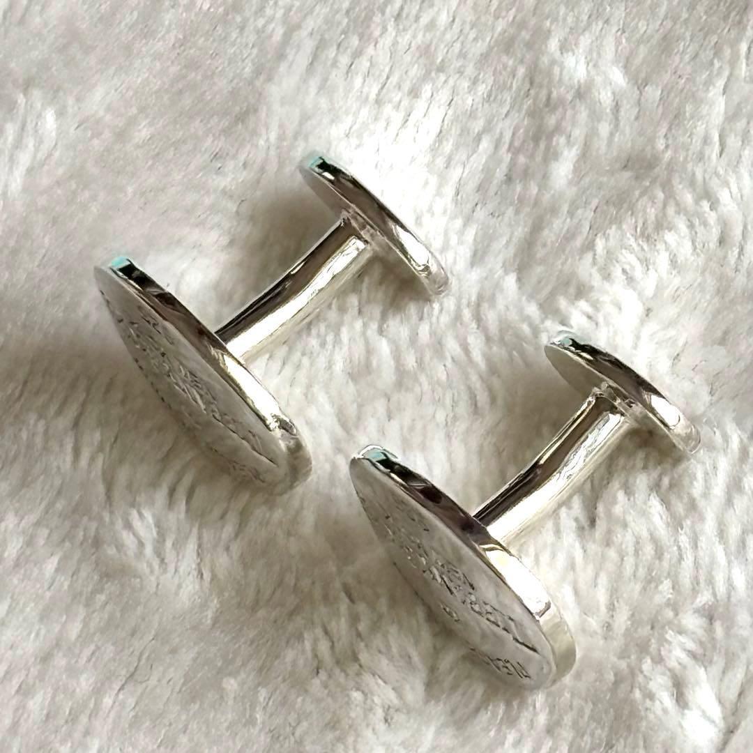 【美品】 ティファニー オーバル リターントゥ カフリンクス SV925