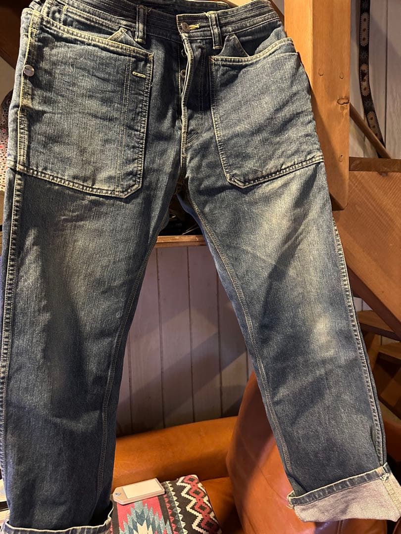 sassafras ササフラス　デニムパンツ　フォールリーフ　ガーデニング