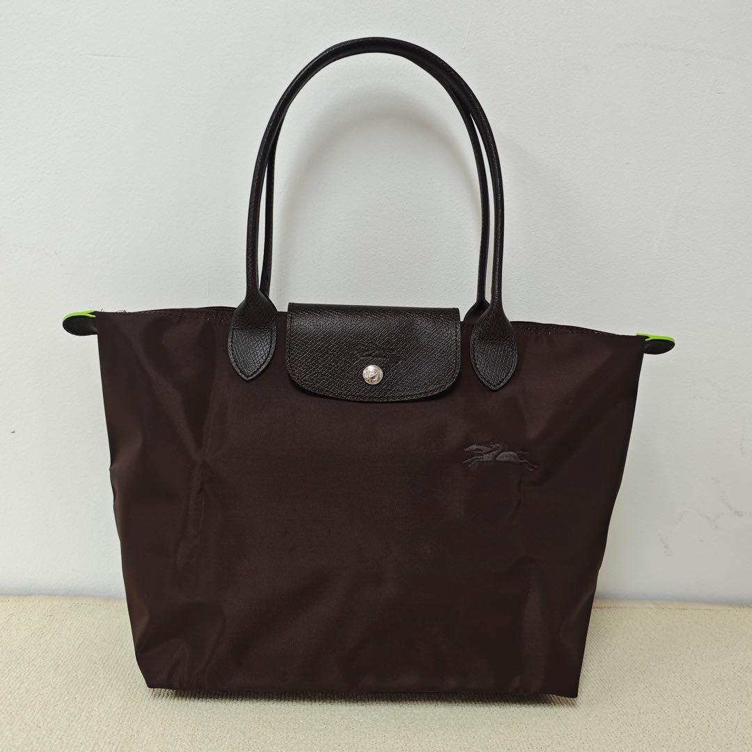 新品 ロンシャン ル プリアージュ グリーンライン肩掛けM最新色モカ