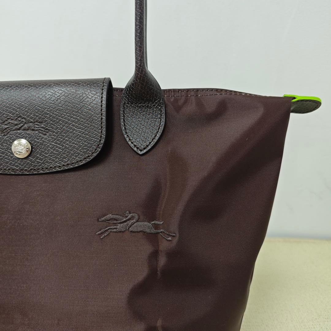 新品 ロンシャン ル プリアージュ グリーンライン肩掛けM最新色モカ