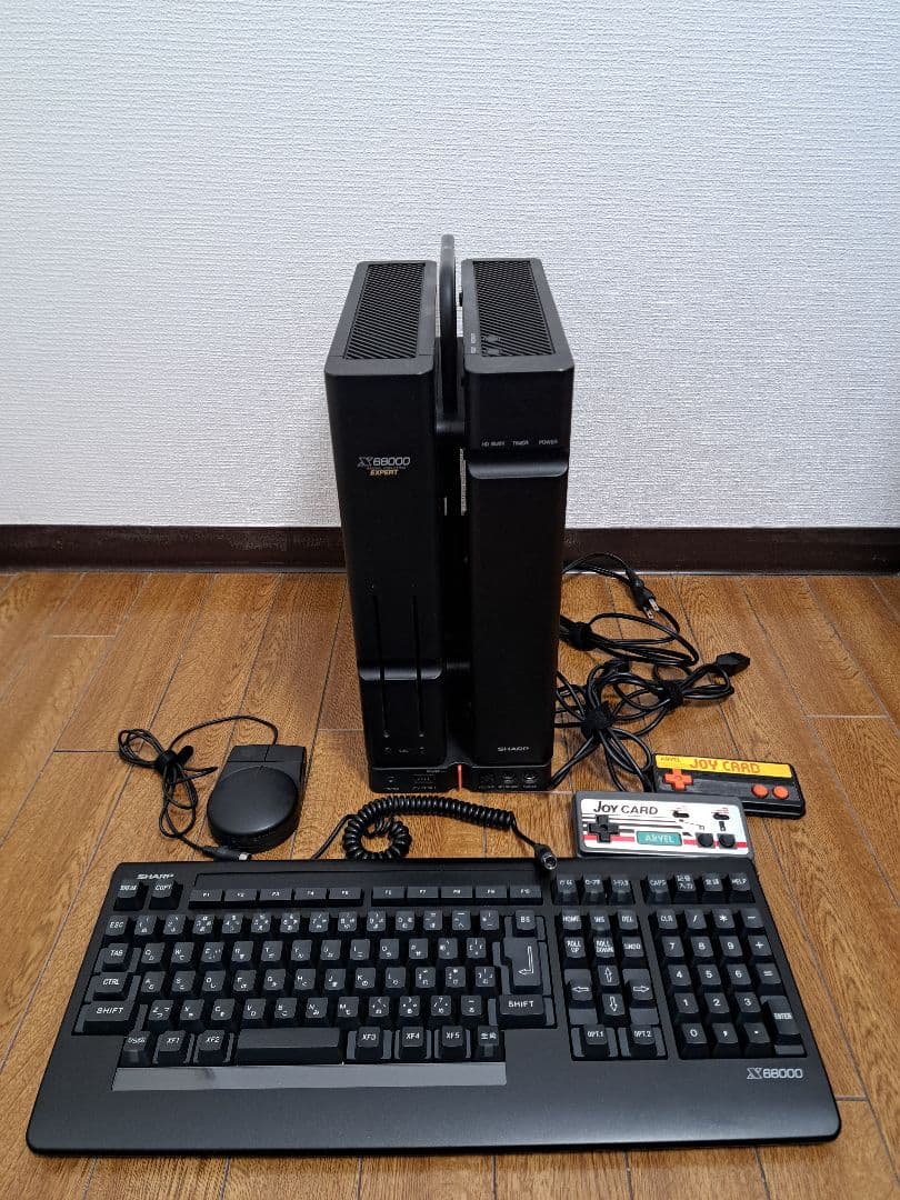 【ジャンク】SHARP X68000 EXPERT CZ-602C-BK　本体他