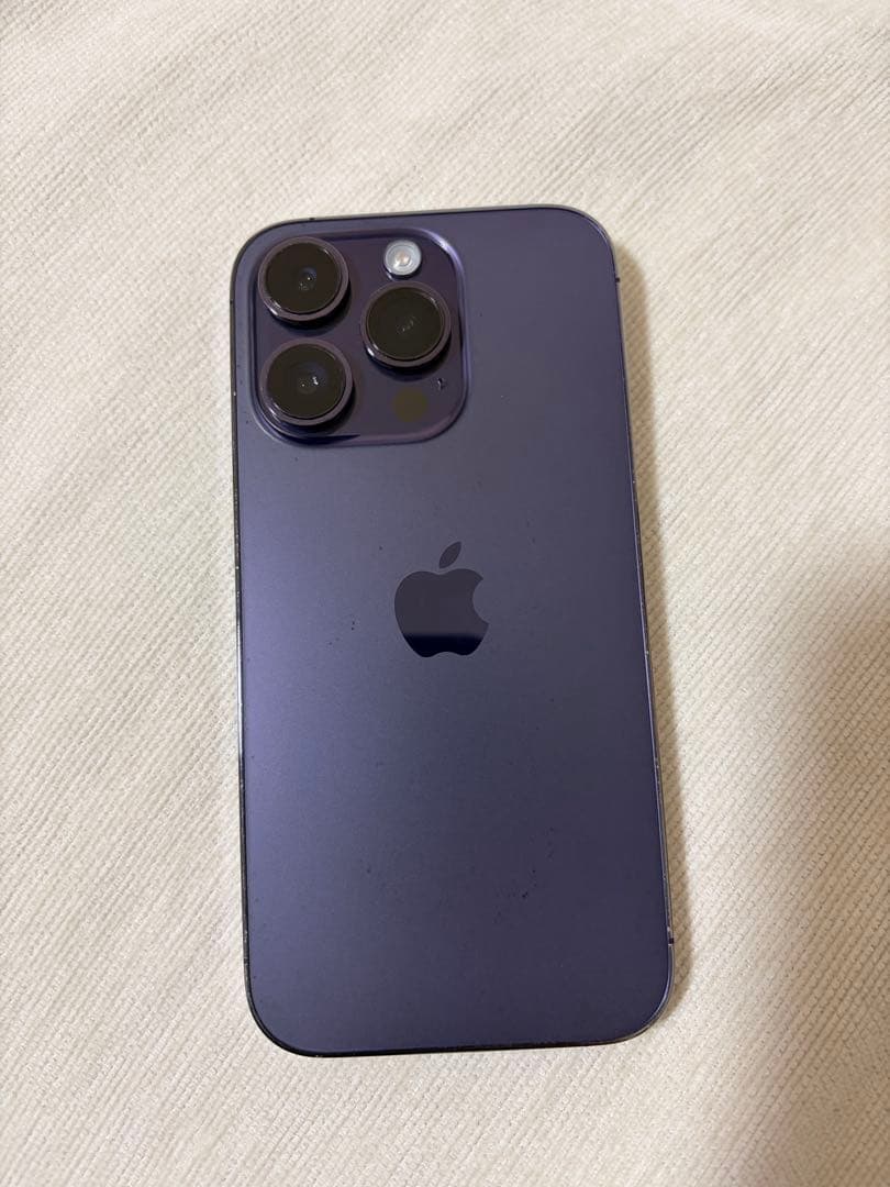 iPhone 14 Pro ディープパープル 128GB 【画面割れ】